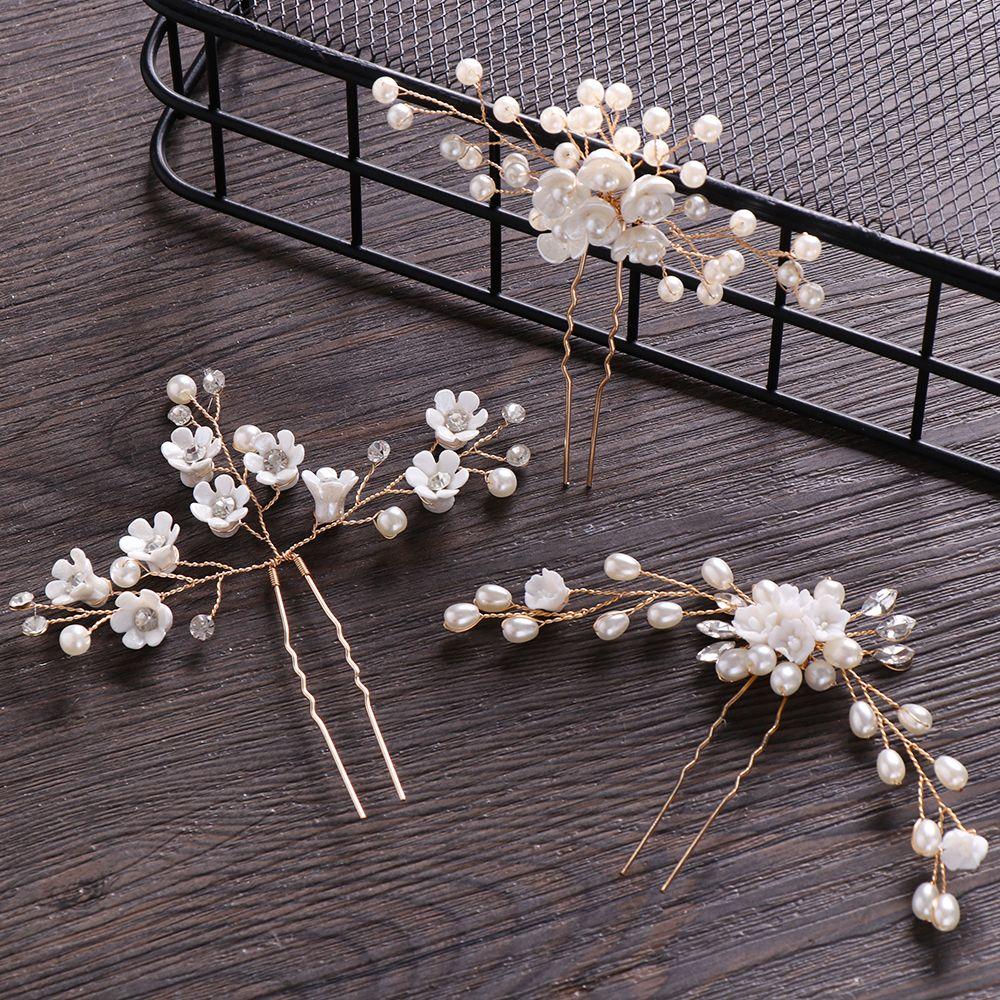 1/2/3PCS Crystal Hair Jewelry Accessories Hair Clips Headpieces Women Hairpins Headwear