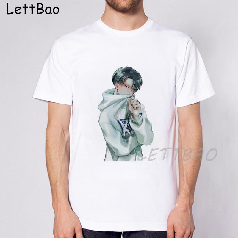 Attack On Titan T Shirt Mens Graphic T Shirts Oversize Japanese Anime T Shirt White 100