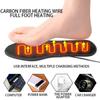 1 Pair New Rechargeable Heated Insoles Washable Thermal Outdoor Foot Warmers Soft Camping Heated Insoles Fishing Camping Hiking