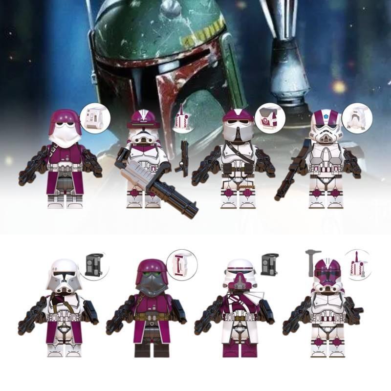 Colorful Plastic Clone Engineer Paratrooper Building Blocks For Kids Educational Toy