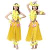 1 Set Hula Skirt High Elastic Eye-catching Plastic Fiber Hawaiian Hula Grass Skirt Set for Summer