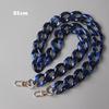 DIY New Fashion Woman Bag Accessory Detachable Replacement Blue Pink Brown Acrylic Chain Luxury Strap Resin Shoulder Clutch Chain