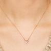 Tirr Lirr Twinkle Tulip Silver Pink Necklace TNSSVP13975S