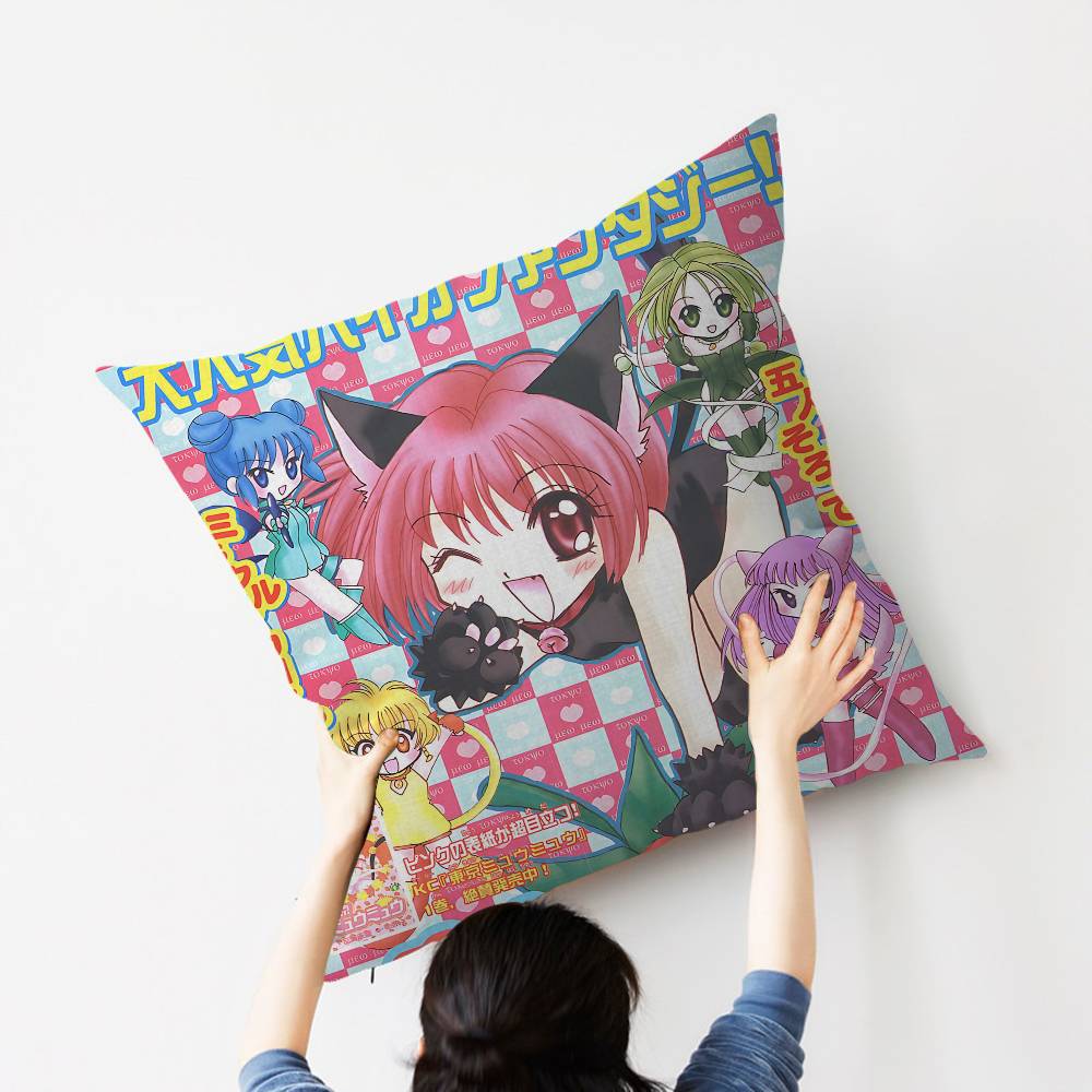 Подушки с изображением аниме Tokyo Mew Mew Наволочки для дома Декоративная наволочка Свадебная Супермягкая наволочка
