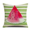 Summer Throw Pillow Covers 18X18 Inch Watermelon Pillows Covers Cool Summer Farmhouse Cushion Case Decor For Sofa Couch