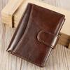 Cowhide Leather Men Wallet Clutch Genuine Leather Wallets Coin Purse Clutch Hasp Open Top Quality Retro Wallet