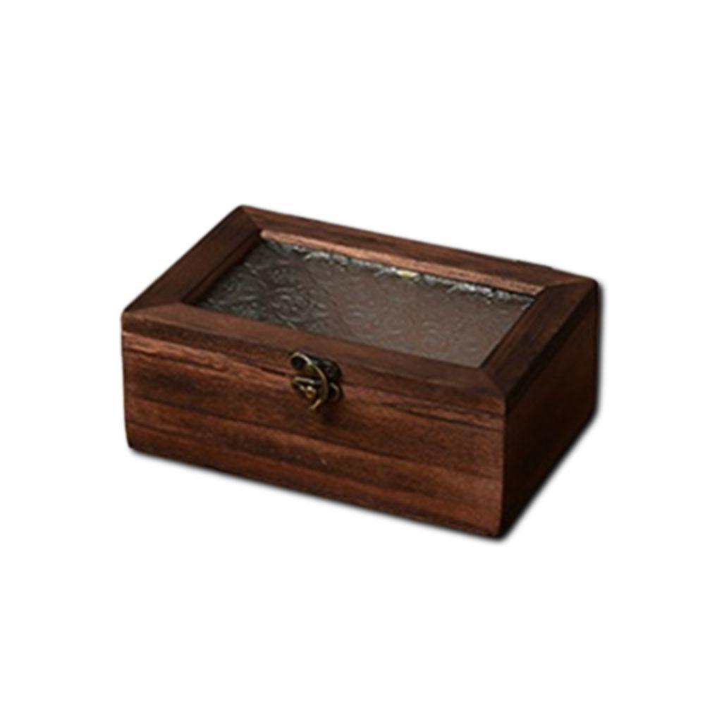 Винтажный шкаф для хранения из цельного дерева, органайзер для стола с изображением цветка яблони