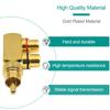 Xiatiaosann RCA Splitter RCA Male to 2 RCA Female Audio for Stereo Audio Phono Right Angle Jack for DVD Amplifier Speakers Car Set of 2 2-Way Adapter,