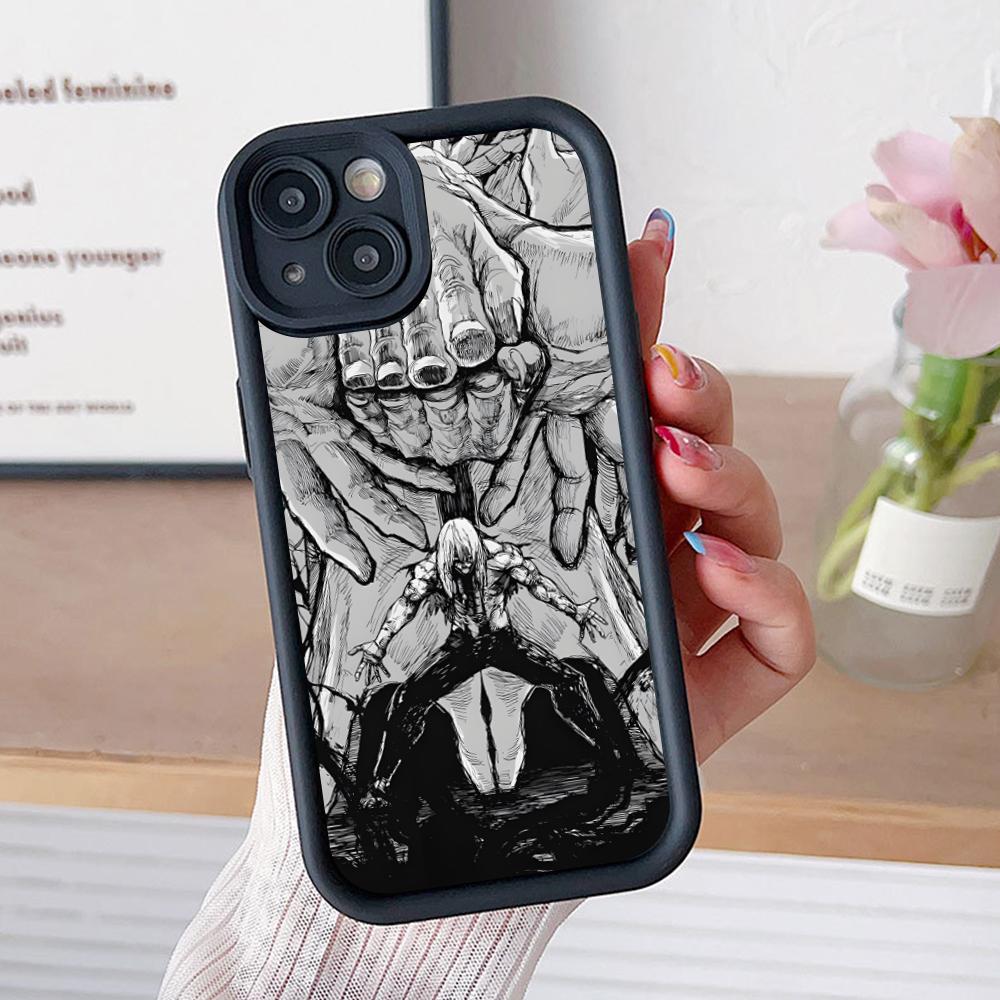 Чехол для телефона JJK Махито для iPhone 17 16 15 14 13 12 11 Air Pro Max Plus Черный Мягкий ТПУ Ударопрочный Чехол
