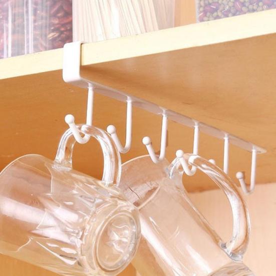 Kitchen Storage Rack Cupboard Hanging Hook Hanger Chest Organizer Mug Holder