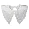 White False Collar Detachable Fake Collar Lace Hollow Out Trim Embroidery Neckline Removable Adults Kids Clothes Accessories