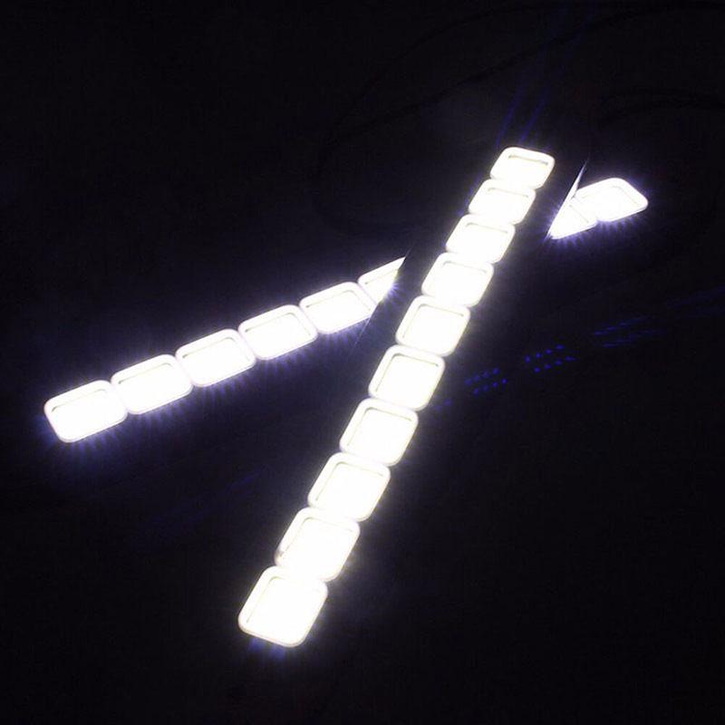 1X 10Led 12V Дневная полосовая лампа Противотуманная фара для вождения автомобиля Водонепроницаемая