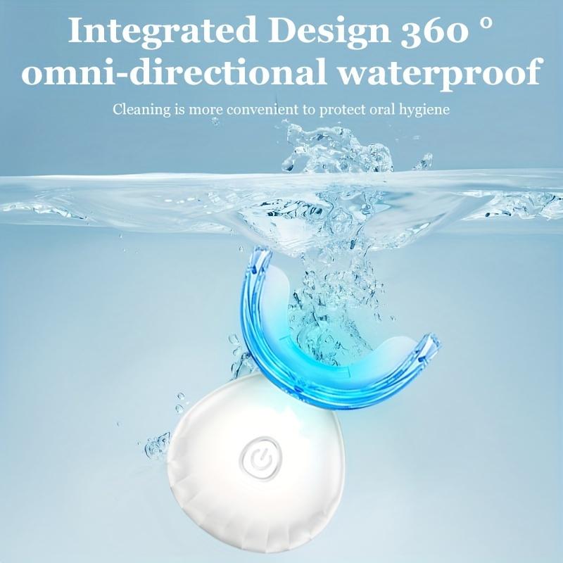 Набор для отбеливания зубов Перезаряжаемый беспроводной набор для домашнего использования со светодиодным синим светом-ускорителем и гелевыми ручками для отбеливания зубов