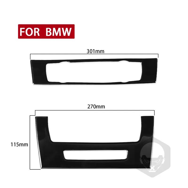 Car Air Conditioner CD Control Panel for Bmw 3 Series E90 E92 2005-2012 Vehicle Black Decorative Frame Car Accessories Stickers
