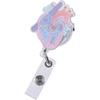 Heart Badge Reel Acrylic Alligator Clip Gift Badge Holder Office