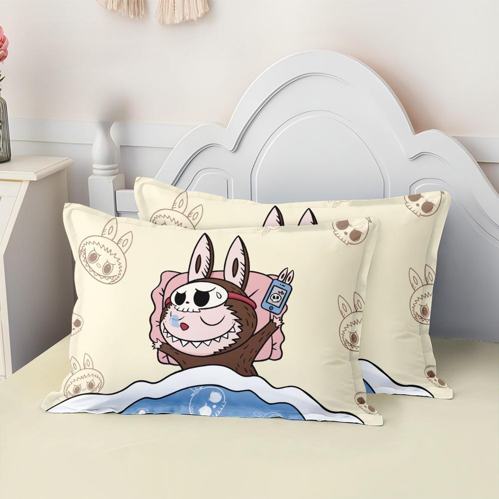 Милый комплект постельного белья Rabu с мультяшным принтом, 2/3 предмета, пододеяльник и наволочки, для односпальной и двуспальной кровати, украшение спальни, подарок для мальчика или девочки