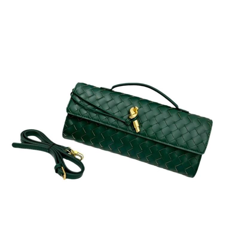Hand-woven Bag, Hardware Lock, Dinner Bag, High-end Shoulder Bag, Women's Underarm Clutch Bag