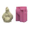 Silicone Vase Molds Pen Holder Mold Hen Shape Silicone Flowerpot Mold Silicone Texture for Hand-Making Vase Flowerpot