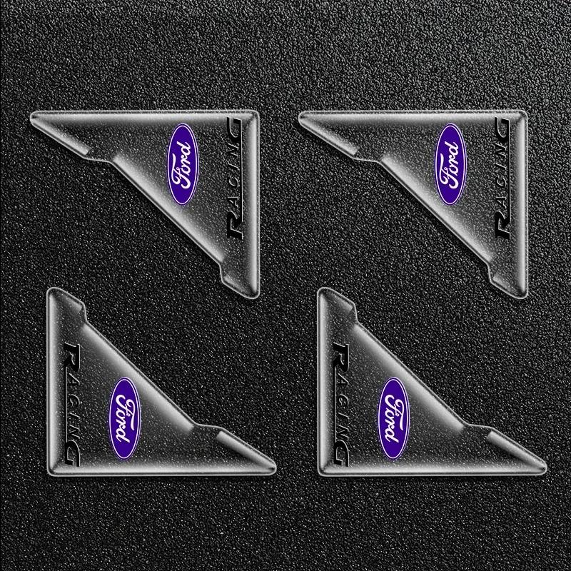 New 2026 Car Sticker Ford New 2025 Hot 4pc Car Door Edge Door Handle Door Corner Protection Film Sticker For Ford Mustang Kuga F