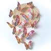 12 шт. 3D бабочки настенные украшения лазерные бабочки украшения для украшения торта на день рождения бабочки настенные наклейки для детского душа наклейки