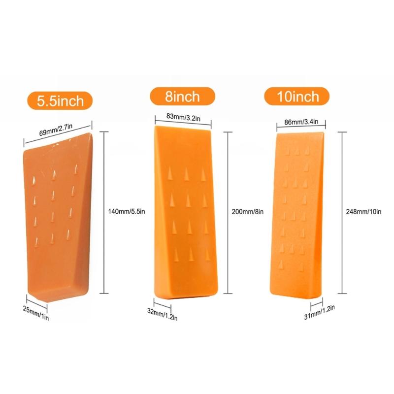 Удобные пластиковые клинья для валки деревьев для легкой вырубки леса. Надежные инструменты для садово-лесных работ.