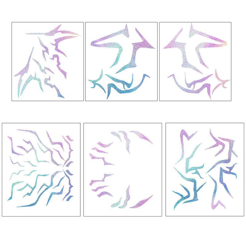 Аниме Косплей Фиолетовая Наклейка Тату Наряды Временная Татуировка Демоны Мультяшные Охотники Причудливые Аксессуары для Костюма Реквизит на Хэллоуин