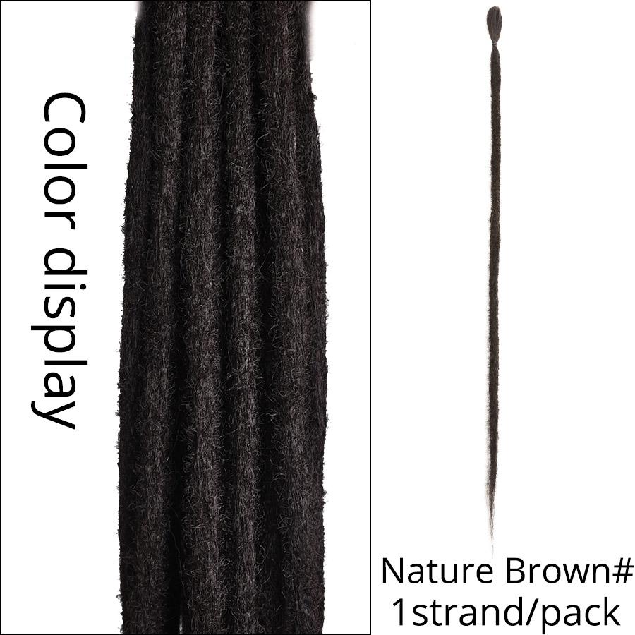 100% дреды ручной работы, наращивание, модные волосы в стиле регги, 20 дюймов, мягкие вязаные крючком дреды, косички, цвет омбре, 5 шт./лот