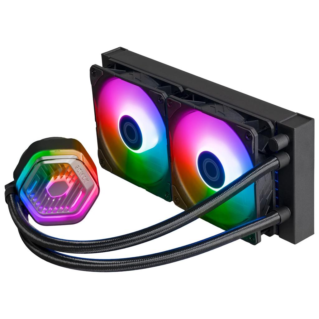 Cooler Master MasterLiquid 240 Atmos двухкамерный насос с большим объемом воздуха и долговечным вентилятором, размер радиатора 240 мм, простое водяное охлаждение ЦП