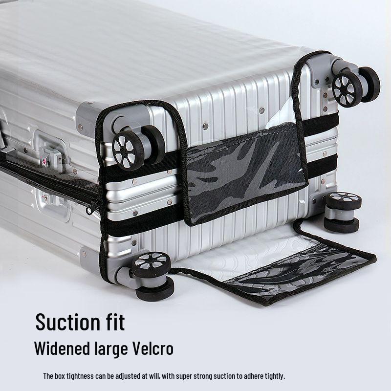 Transparent Waterproof Luggage Cover: Wear-Resistant Protection for 20, 24, 26, and 28-inch Suitcases