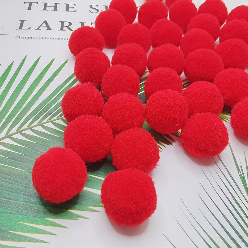 Разноцветные эластичные помпоны для поделок своими руками для детей - плюшевые, красочные шарики для творческих проектов и украшений