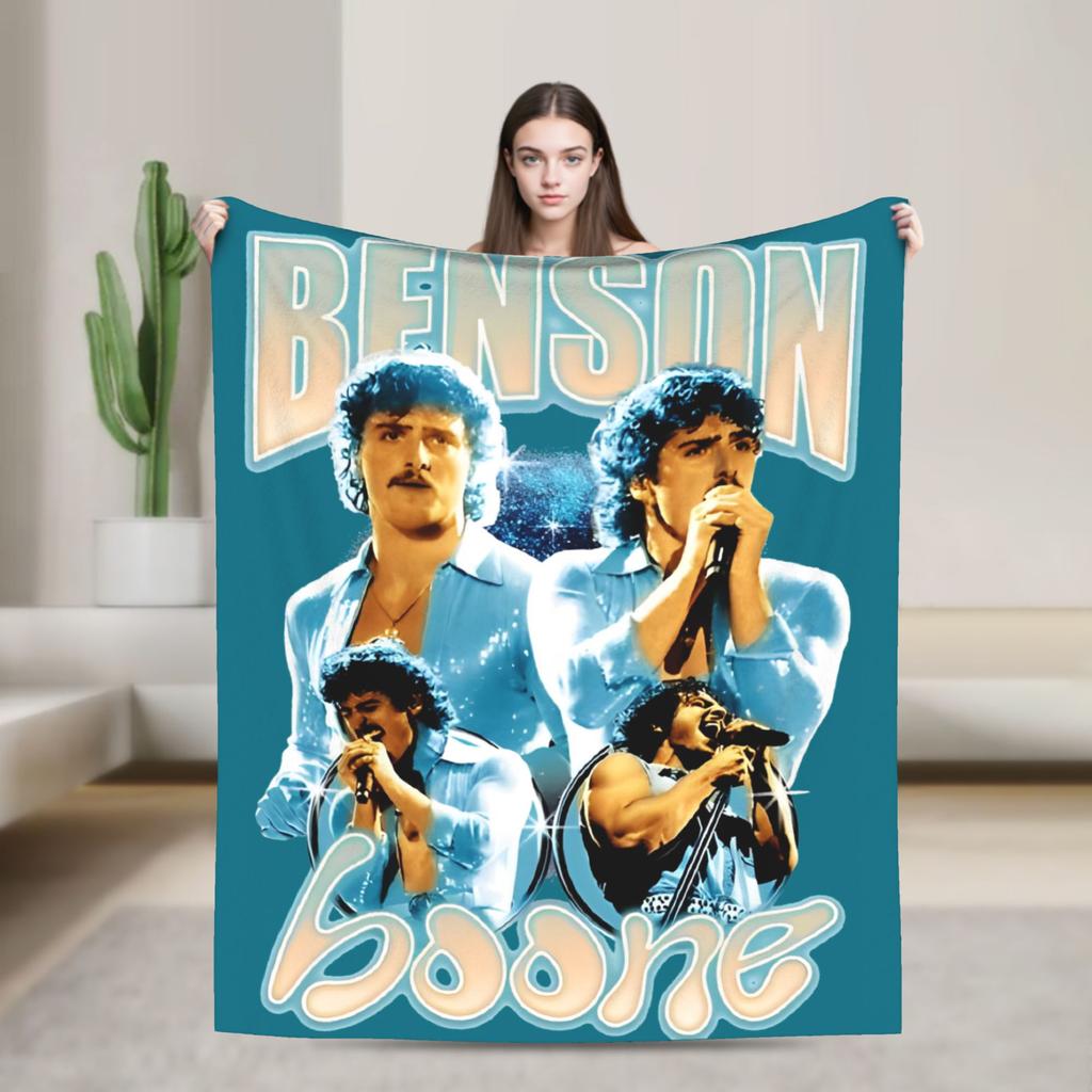 Benson Boone Tour Blankets Flannel Novelty Warm Throw Blanket for Bed Sofa Textile Decor