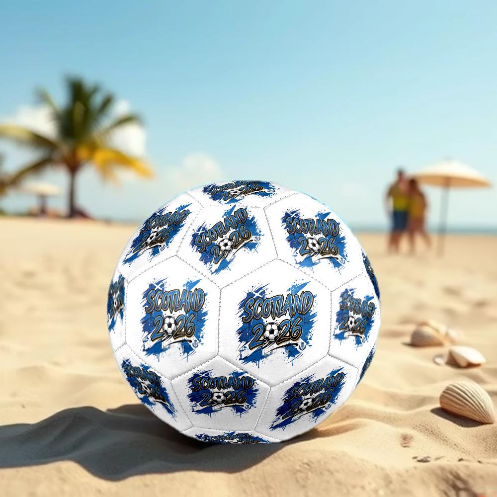Scotland 2026 Soccer Event Soccer Ball Size 5 Football Machine Sewn Outdoor Training and Matches Ideal for Soccer Enthusiasts