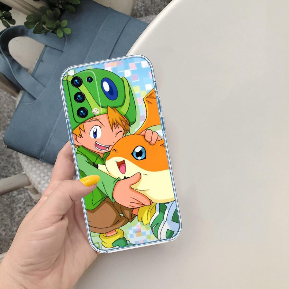 LO29 D-Digimons Soft Shell Transparent Phone Case for Samsung Galaxy A04 A04S A14 A23 A34 A54 M23 M33 M52 M53