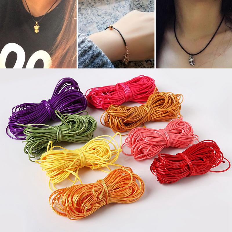 Разноцветный вощеный шнур для изготовления украшений и рукоделия