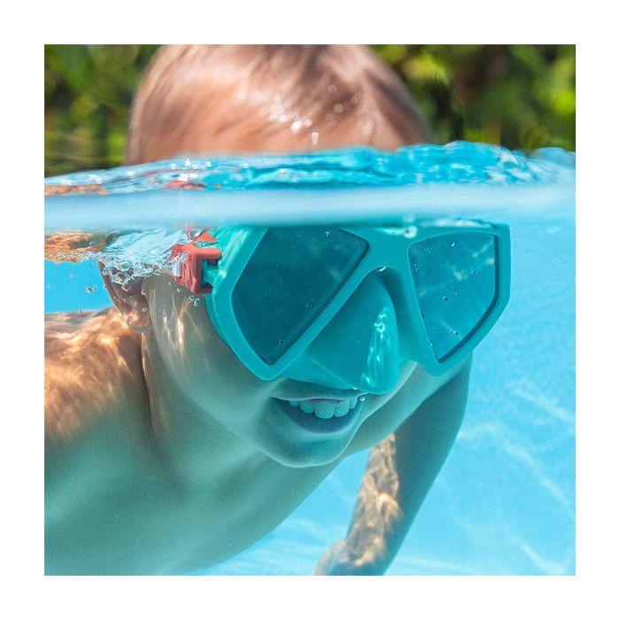Bestway Masque de Plongée Adulte Bande Anatomique Couleur Assortie +14 ans Plage et Piscine 22056