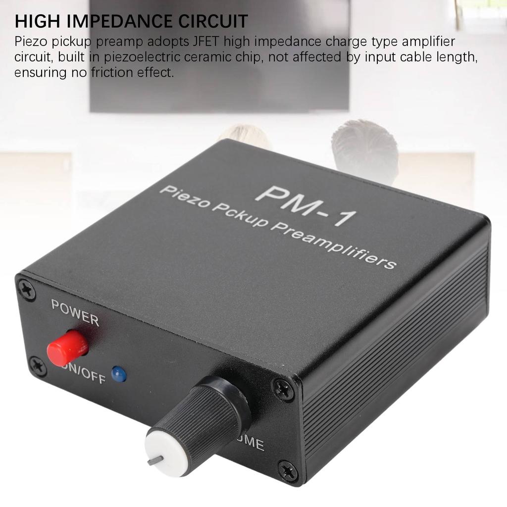 Пьезоэлектрический предусилитель звукоснимателя, компактный поверхностный монтаж, перезаряжаемый гитарный предусилитель звукоснимателя с низким
