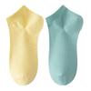 Женские летние тонкие дышащие антибактериальные носки из чистого хлопка