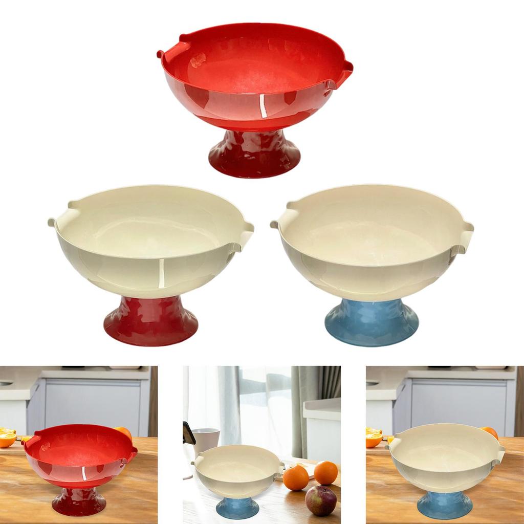 Pedestal Fruit Bowl Fashion Birthday Living Room Creative Practical Serving Tray High Footed Fruit Serving Bowl Vegetable Holder