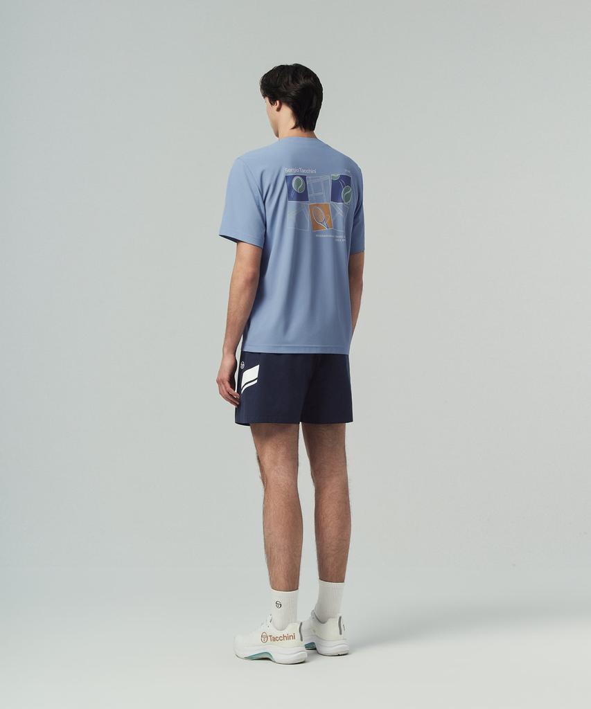 Мужская футболка с коротким рукавом SERGIO TACCHINI U Rayfresh Graphic (L.Индиго)