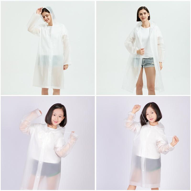 Детский уличный модный плащ для путешествий для взрослых, толстый прозрачный плащ из ЭВК