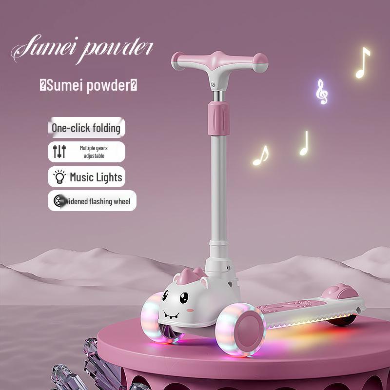 Детский складной самокат - Возраст 2-10 лет, для мальчиков и девочек