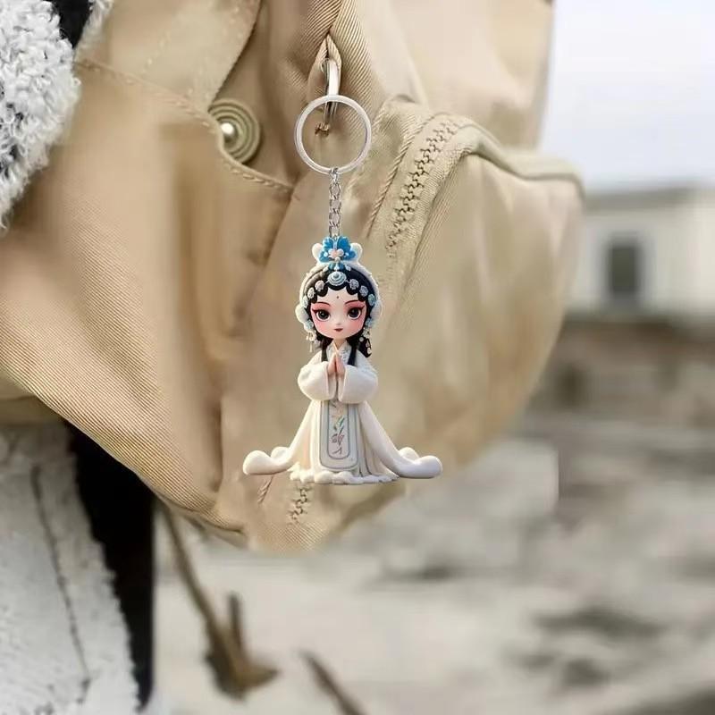 New Cute Little Fairy Pendant Acrylic Keychain Car Pendant Children's Toy Gift Wholesale