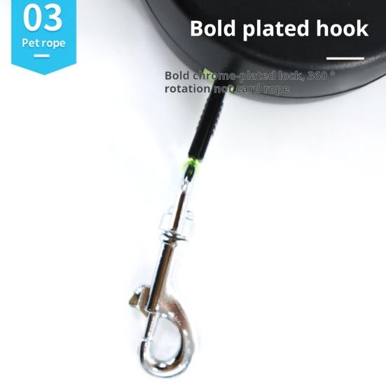 2 шт. двойной выдвижной поводок для собак для маленьких собак, 360-градусный пояс для выгула собак, не спутывающийся, со светодиодной подсветкой и мешками для фекалий для бега, походов, тренировок