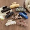 1pc Korean France Acetate Grab Clip Simple Retro French Elegant Temperament Back of The Head Coil Hair Shark Clip Hairpin