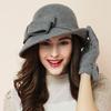 Party Formal Headwear  Fashion Asymmetric Bowknot 100% Wool Felt Hats