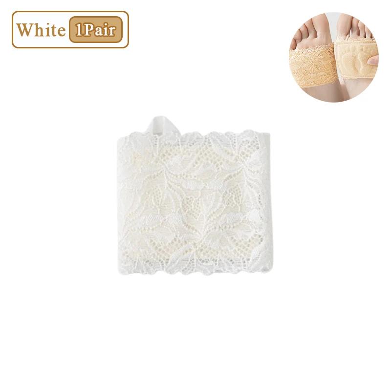 Женские носки-полупальцы Нескользящие Невидимые Носки для нижнего белья для туфель на высоком каблуке Летние Тонкие Дышащие Кружевные Чехлы для ног