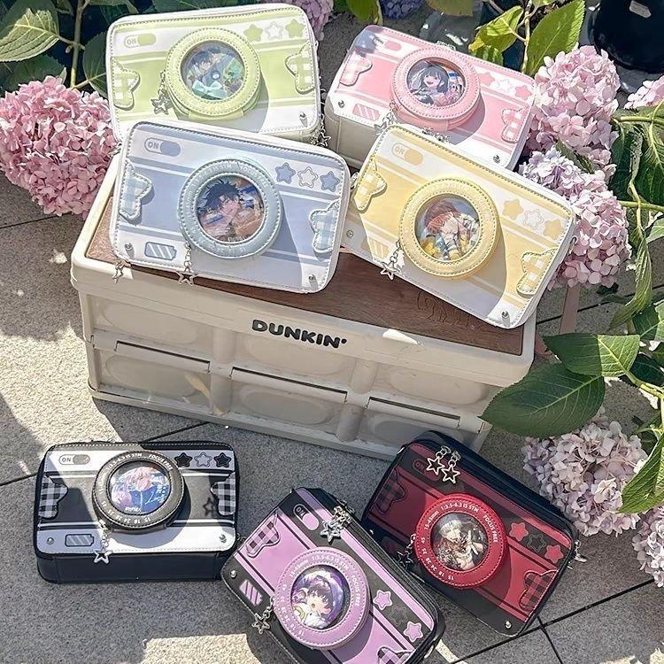 New Design Small Camera Ita Bag Fashionable Cute Girl Transparent Shoulder Bags DIY Cosplay Street Trend Messenger Crossbody Bag