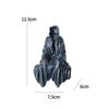 Black Robed Night Walker Ornaments Reaper Sitting Statue Black Clothes Mysterious Master Ornament