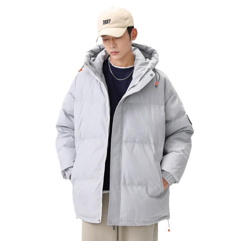 Solid Color Stand-up Collar Down Men's Winter New Korean Style Trendy Loose Warm Down Leisure