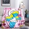 Smurfette's Adventure Throws Blanket Flannel Blankets Plush for Couch Bed Gifts for Men Women Travel picnic blanket Christmas fan gifts